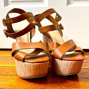 Brown Wedge Heel
